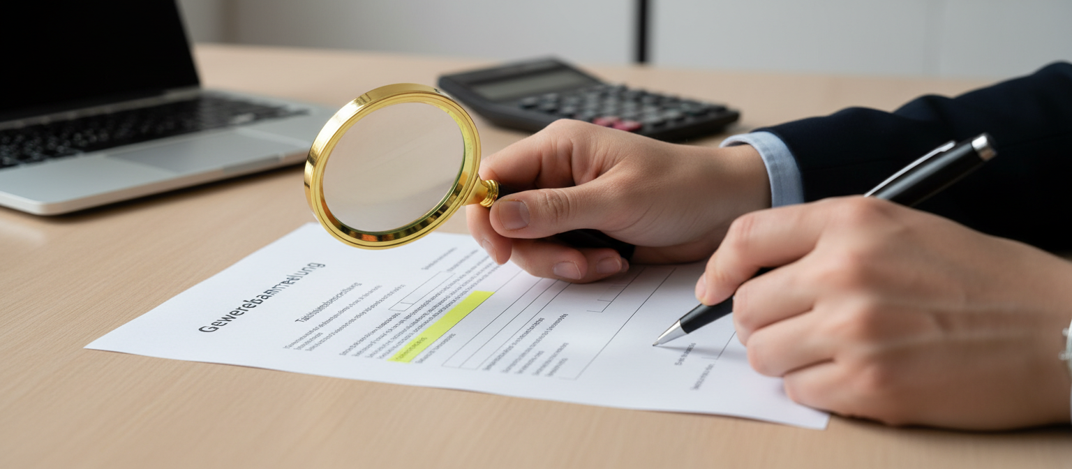 Ключевые поля в анкете Gewerbeanmeldung: на что обратить внимание, чтобы избежать проблем с самого начала.